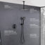 Système de douche circulaire à pression équilibrée à 2 fonctions avec valve brute-94485265