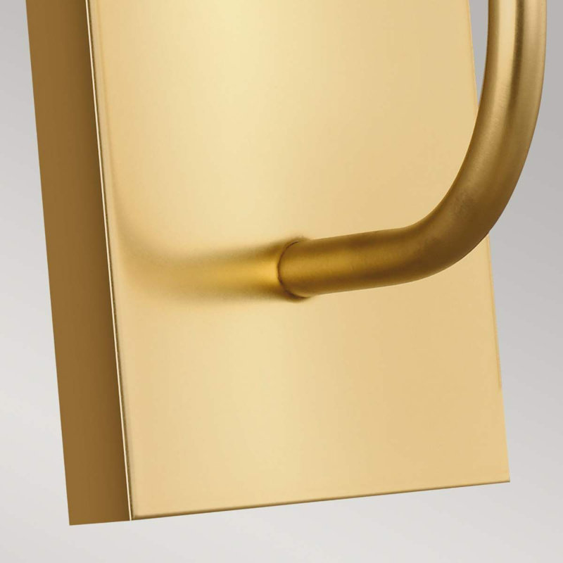 Reign Armed Sconce, Burnished Brass