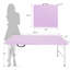 4Ft Blue Portable Folding Table Indoor&Outdoor Maximum Weight 135KG Foldable Table For Camping-297726401
