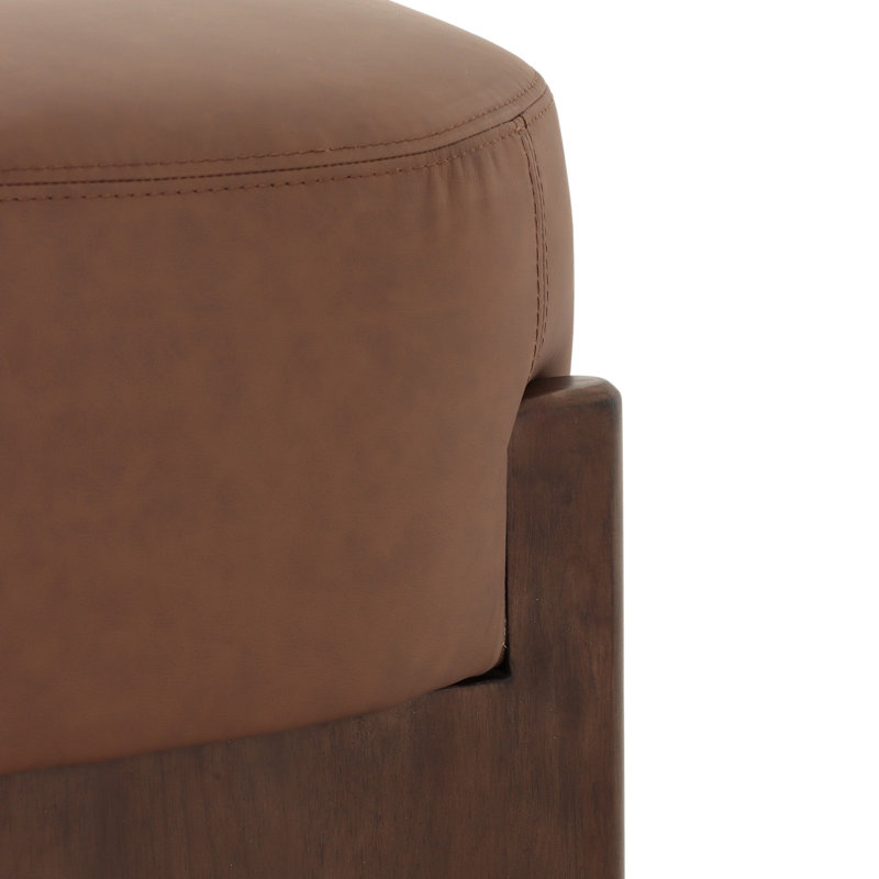 Orlando Accent Stool-Solema Cream, 20.25" H x 22.5" W x 22.5" D