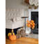 Black Modern Martini Cocktail Beverage Pedestal Stand Side Table