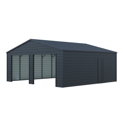 23 ft. W x 22 ft. D Metal Storage Shed Garage Shed