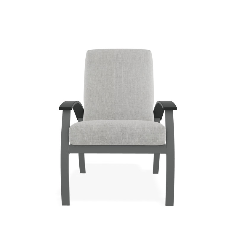 Belle Isle Outdoor Lounge Chair, Huskie, Graphite