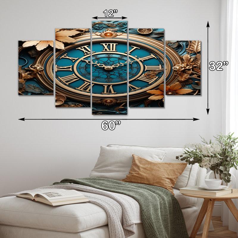 Horloge industrielle 5 pièces