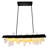 39'' Modern Black LED Rectangular Chandelier for Kitchen Island, Dining Room, or Bar – Integrated LED-2110281855