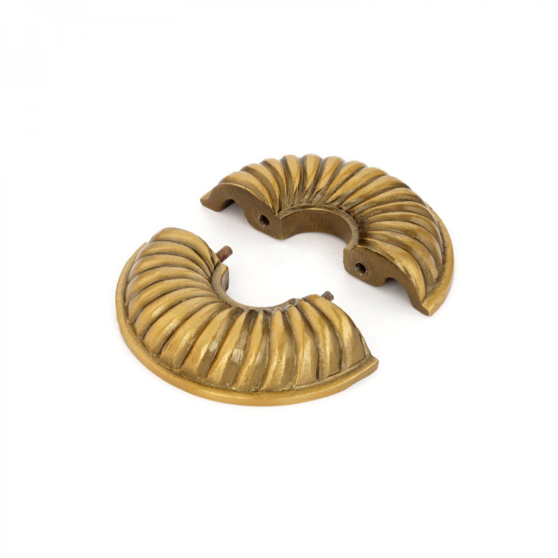 Radiator Flange Lacquered Finish, Antique Brass