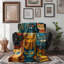 Cat-tastic kaléidoscope - couverture en sherpa de qualité supérieure - reproduction d'art luxueuse-96939065