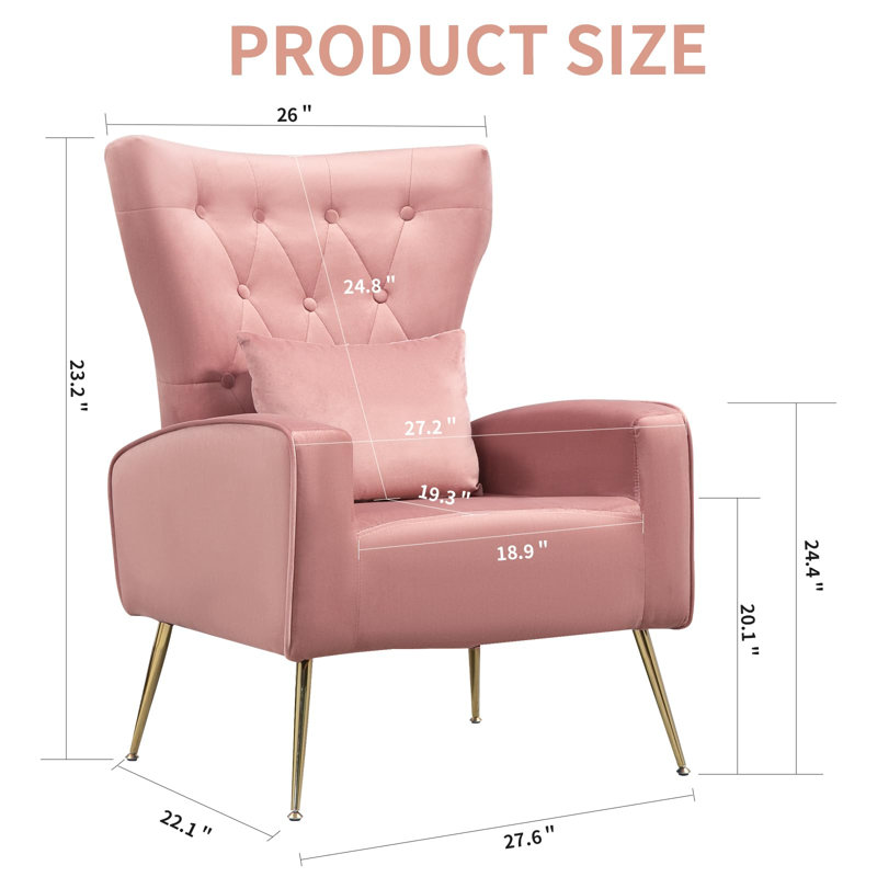 Fauteuil Ireal, Rose