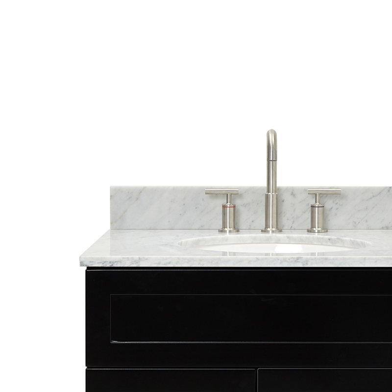 Ensemble de meuble-lavabo simple 43 po Partham, Noir