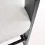Tabouret de comptoir d'extérieur en aluminium, chaise de bar, structure noire avec coussin gris, ensemble de 4