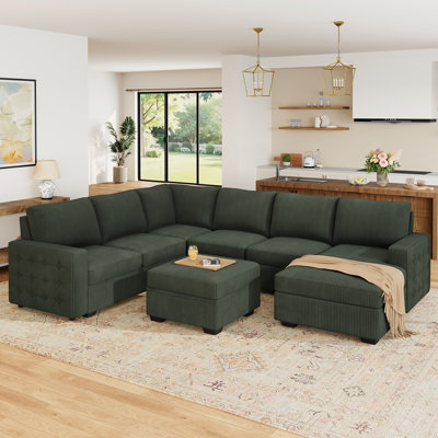 Brunella Corduroy Sleeper Sectional