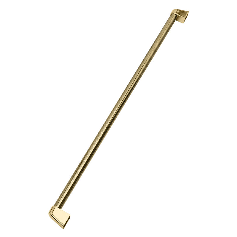 ZLINE Autograph Edition Column Refrigeration Helix Handle (Set of 1) in Matte Black, Polished Gold