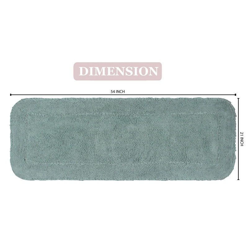 Maytham Bath Rug, Blue, Rectangle - 21" W x 54" L