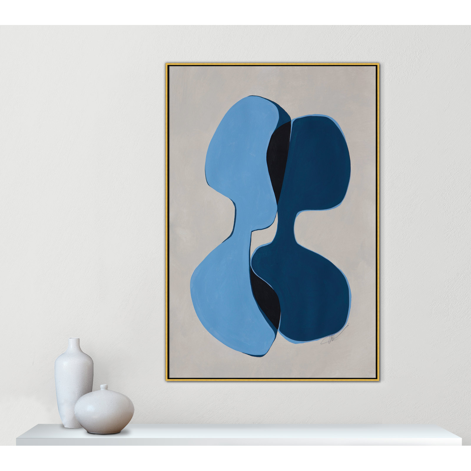 In Unity Collection "In Unity I" Print, 61.5" H x 41.5" W x 2" D, Gold Framed
