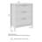 3 Drawer Dresser, Fluted Design, Modern Wood Storage Cabinet, Onyx Birch-1021225379
