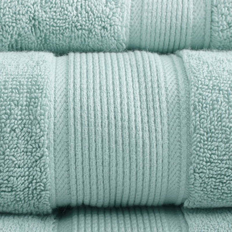 100% Cotton 8 Piece Antimicrobial Towel Set, Seafoam