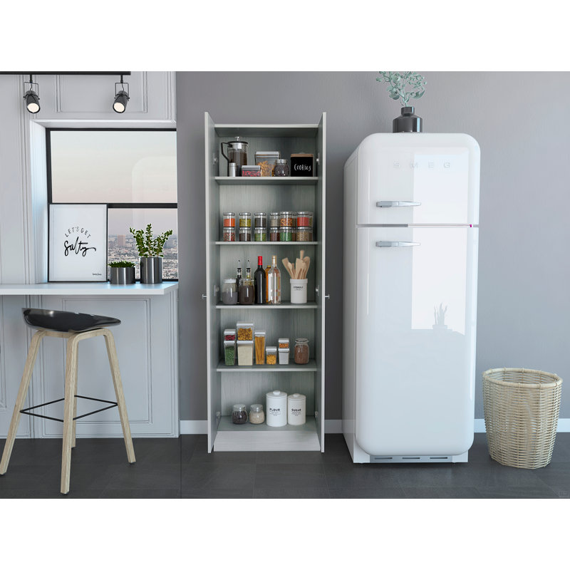 Armoire de rangement, porte double, Light Grey