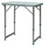Table de camping pliante réglable en hauteur de 23 po - Portable léger pour n'importe quelle occasion, camping, pique-nique, garage gris et argent partout
