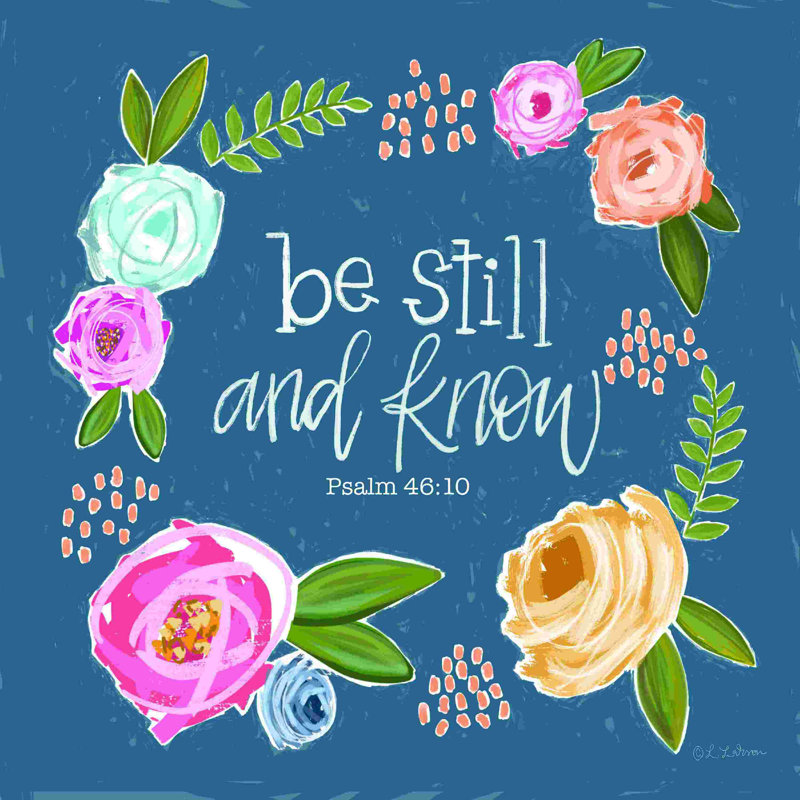 «Be Still And Know» 2882840, H 30 po x l 30 po
