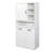 Tilt-Out Hamper And Shelf Laundry Cabinet - Doors, Multiple Storage, Freestanding, White, Adjustable With Easy Maintenance Feature Shelf, Hamper,