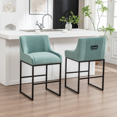 Tabouret de comptoir rembourré Charney