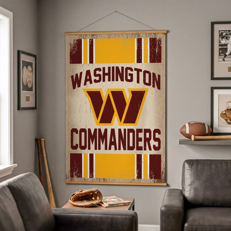 Tapisserie murale 36 "x 54" Washington Commanders, Commanders de Washington