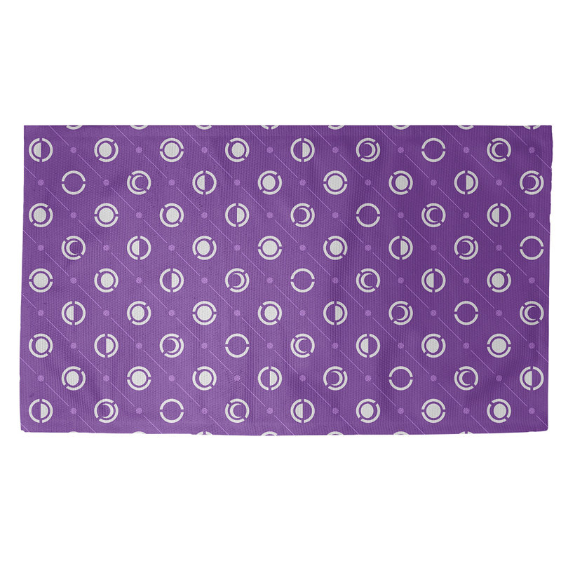 Skeffingt Polka Dots Indoor Rug, Rectangle 5' x 7'