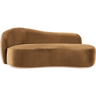 Chaise rembourrée en velours Gustavo