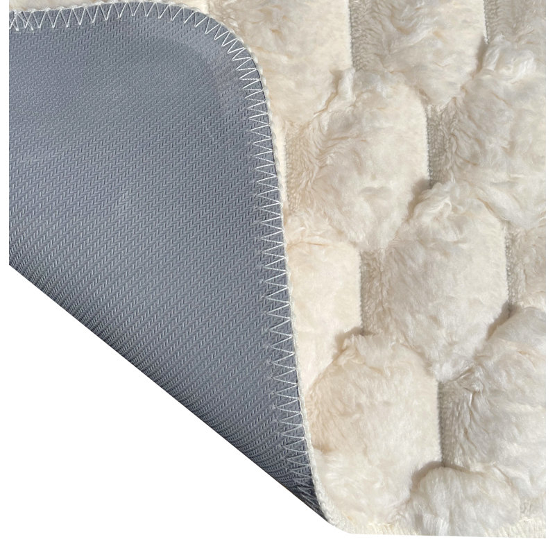 Tapis de bain 18 po x 30 po - Rose, Ivoire