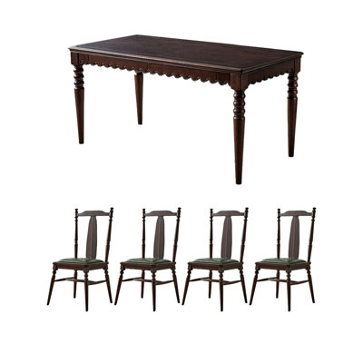 Solid wood environmental protection table set