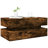 Coffee Table With LED Lights Smoked Oak 35.4"X19.7"X15.7"