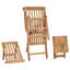 Ritchey 159cm Long Reclining Teak Single Chaise