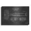 «Judge's Gavel Blueprint Vernis Tableau noir», art mural en métal-1888618824