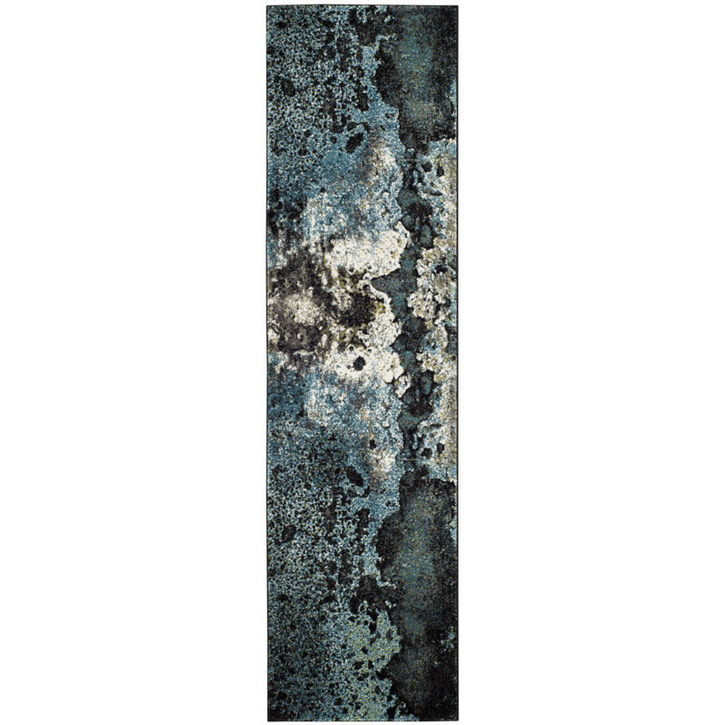 Glacier Performance Abstract Rug, Runner 2'3" x 6'