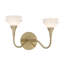 Florena 2-Light Bathroom Vanity Light in Noble Brass by Breegan Jane-1913181999