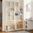 Adonia Rural Retro Style Bookcase With 2 Drawers And Doors, 8 Storage Cubes, Wooden Bookshelves For Home, Office, Kitchen, White-923841560