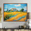 Vangogh, la maison jaune à Arles II, encadrée sur toile par Vincent Van Gogh, peinture-524642522-482342128