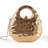 Elegant Metallic Purse with Detachable Chain