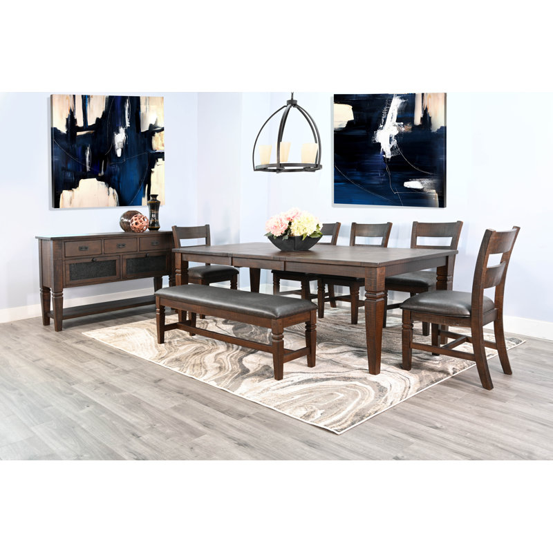 Meriwether 8 - Person Four Leg Dining Set