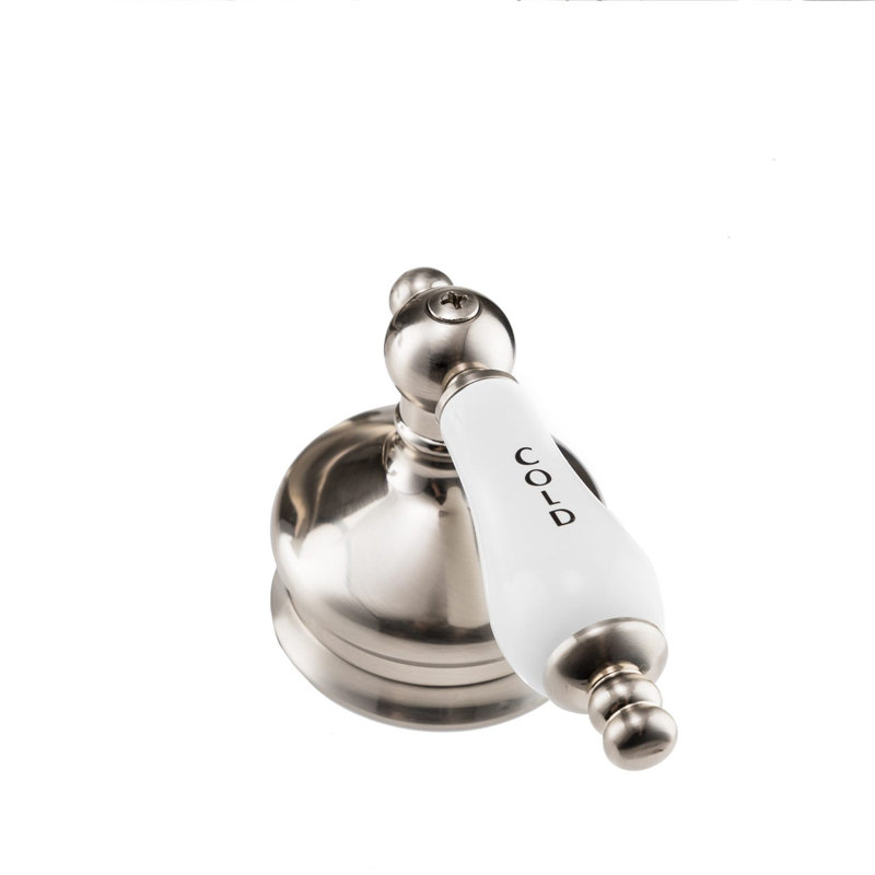 2-handle Bathroom Faucet with Drain Assembly, Brushed Nickel