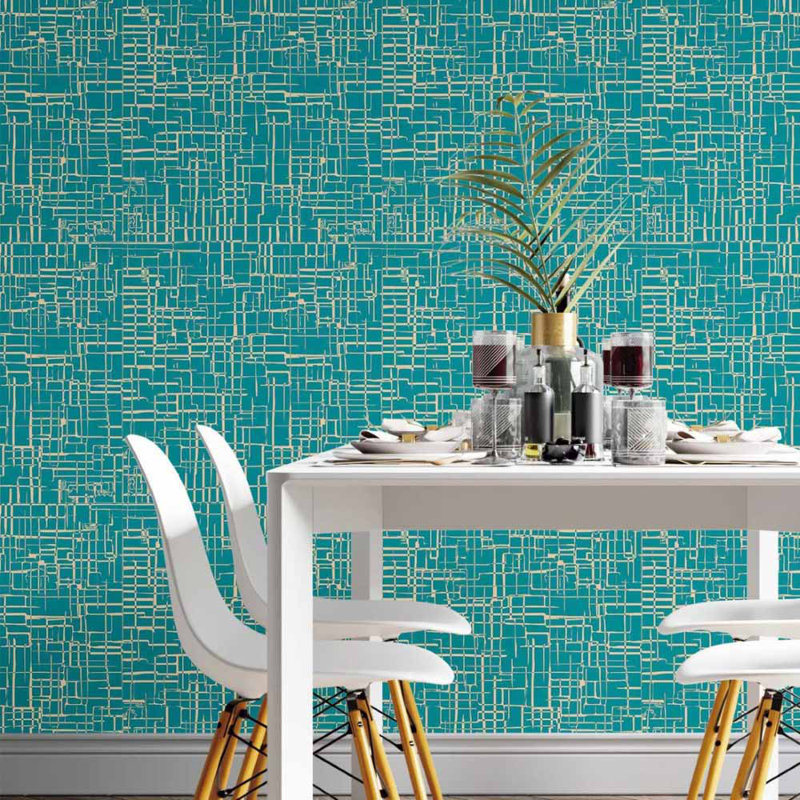 Rouleau de papier peint adhésif Merz, 102" L x 24" W