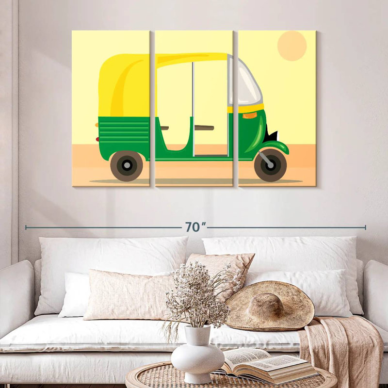 Mehar Motor Rickshaw, 32" H x 50" W
