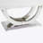 50.4 Inch Modern Rectangular Coffee Table,Marble Pattern MDF Top ,Silver Stainless Steel Base.