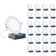 4'' Selectable Color Temperature Dimmable Air-Tight IC Rated LED Canless Recessed Lighting Kit