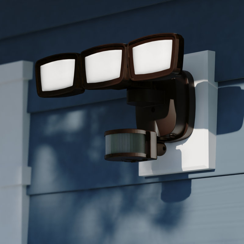 Bronze LED Outdoor Motion Sensor Security Flood Light