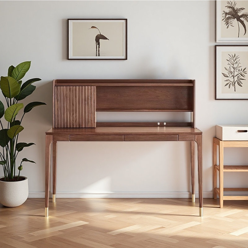 Bureau en bois de style moderne, H 47,64 po x l 55,12 po x P 24,41 po