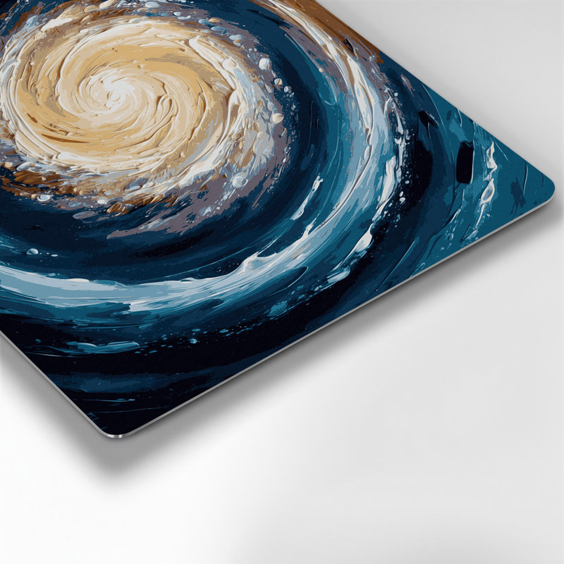 Art mural gris galaxie Space Sombrero, H 11 po x l 14 po x P 0,05 po