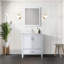 Meuble-lavabo avec plateau en marbre de Carrare-980688319