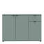 Wide 3 Door Cupboard with Drawer-127662766