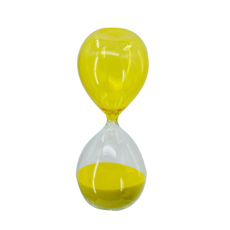 Campanella Hourglass, 14.2" H x 5.3" W x 5.3" D, Yellow